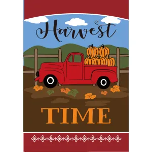 Harvest Truck House Flag 28in by 40in 1