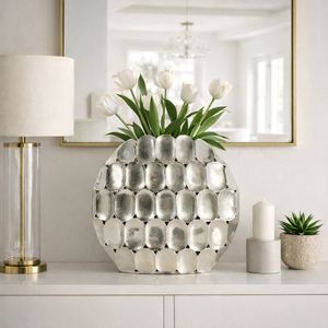 EDWINCREST SILVER VASE 17 (IN) 13