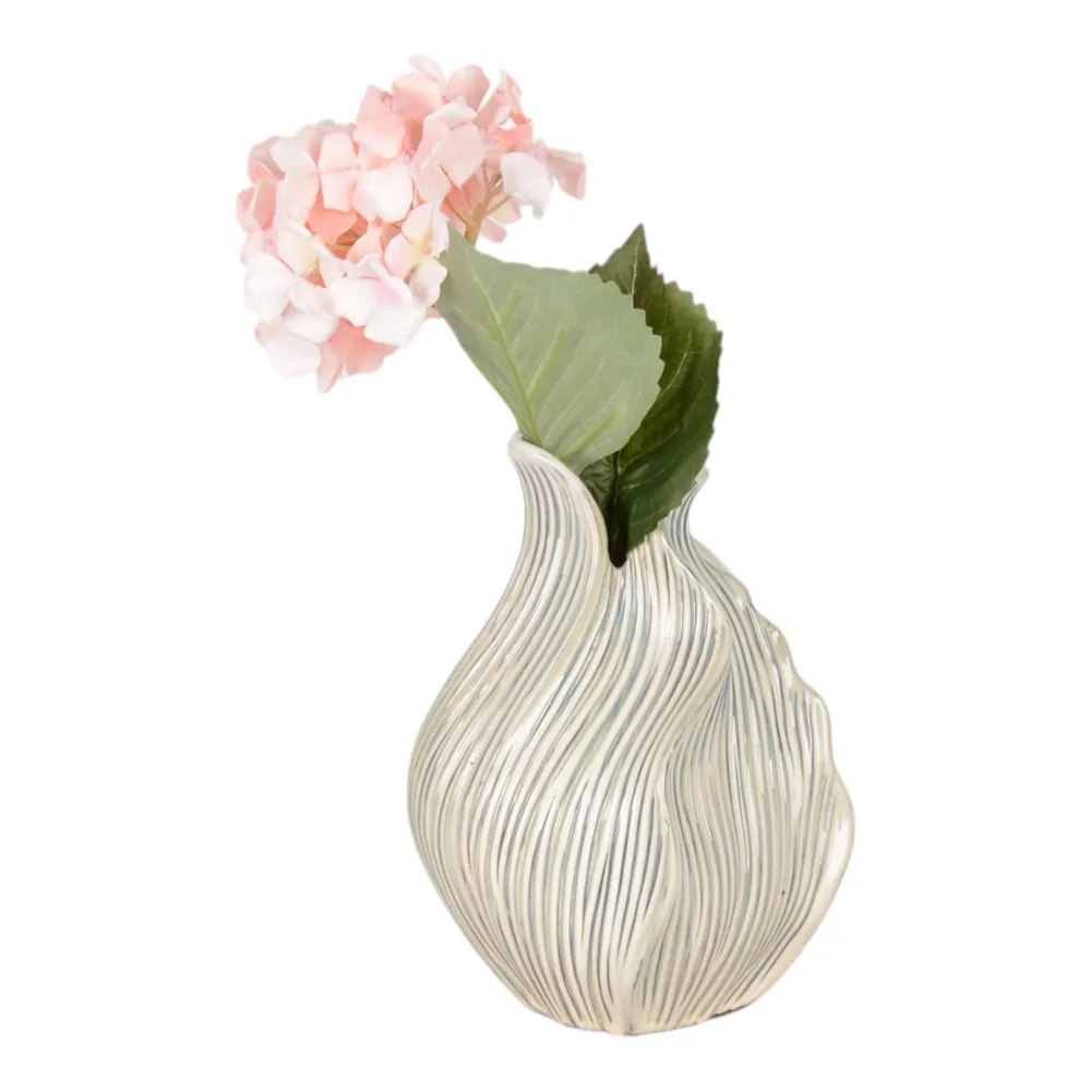 DYLANWORTH WHITE VASE 10 (IN)