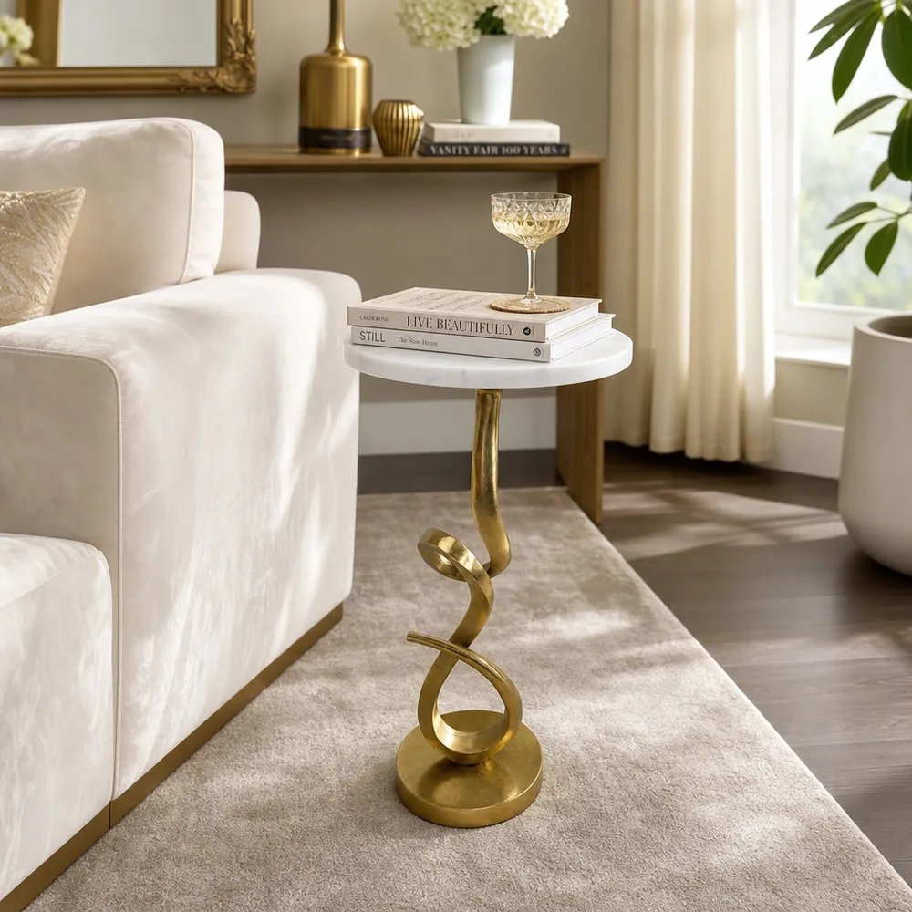 ELLERYFORD WHITE ACCENT TABLE 24 (IN)
