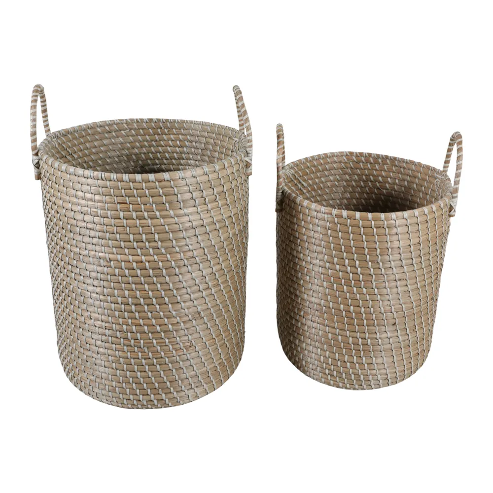 HATCHERBEACH SET OF 2 BROWN STORAGE 24 (IN)