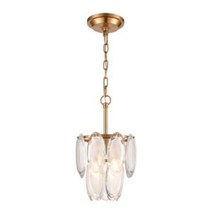 Curiosity 9'' Wide 1-Light Mini Pendant - Aged Brass 1