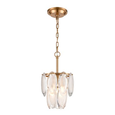 Curiosity 9″ Wide 1-Light Mini Pendant - Aged Brass
