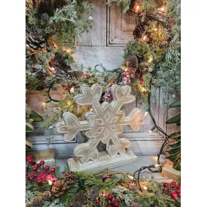 Snowflake Sitter 12in 2