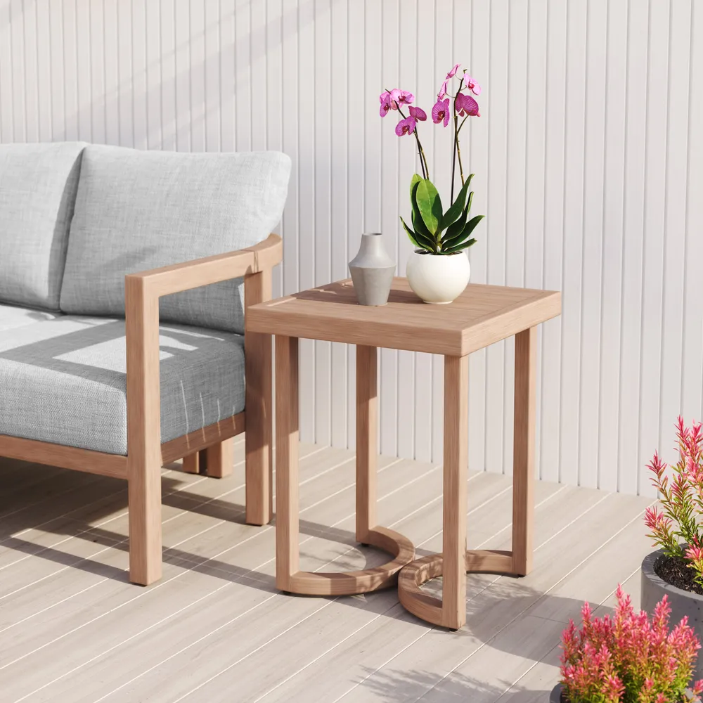 Leto Side Table Brown
