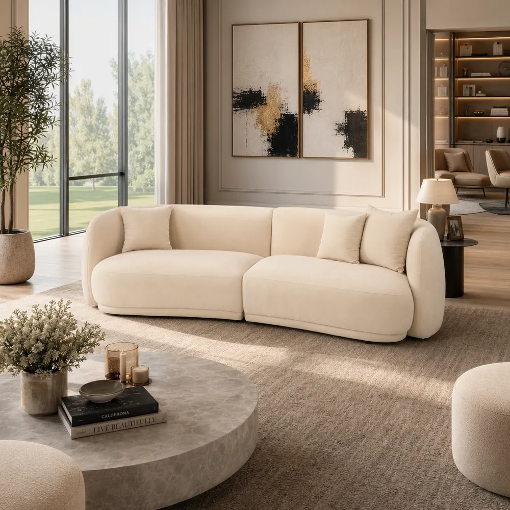 CHAPINGATE IVORY SOFA 117 (IN)