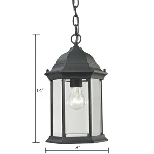 Spring Lake 8'' Wide 1-Light Outdoor Pendant - Matte Textured Black 2