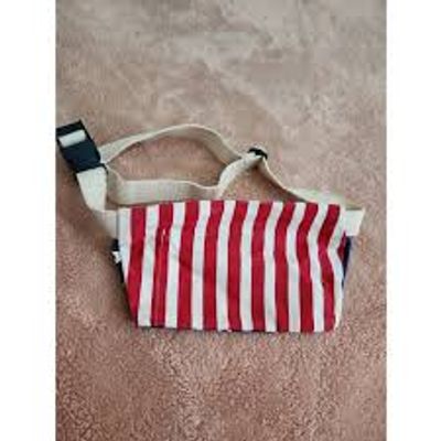 CANVAS HIP BAG - USA FLAG