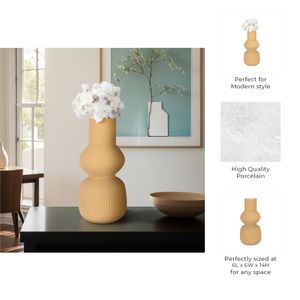 MORRISFORD BROWN VASE 14 (IN) 8