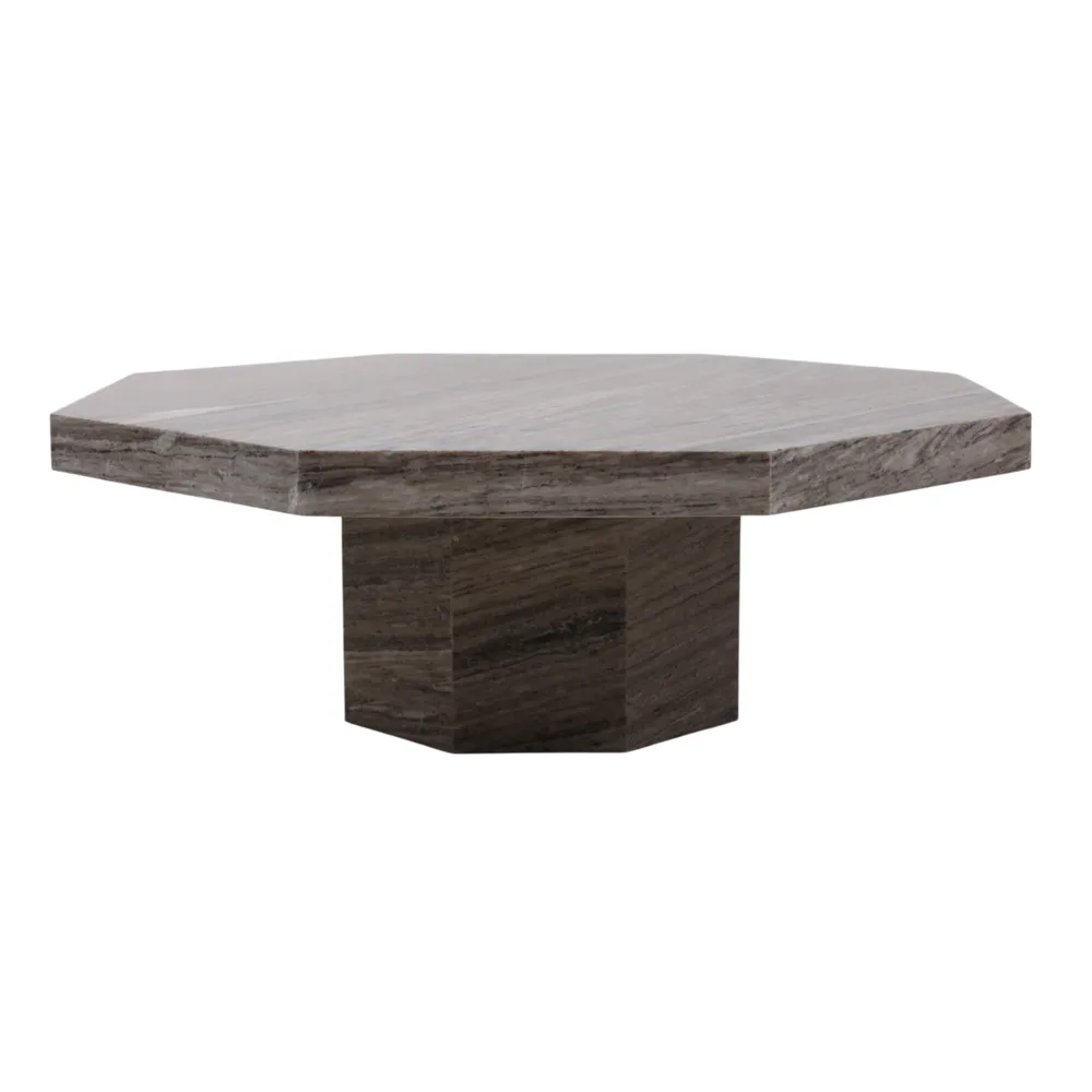 STONEVIEW BLACK COFFEE TABLE 16 (IN)
