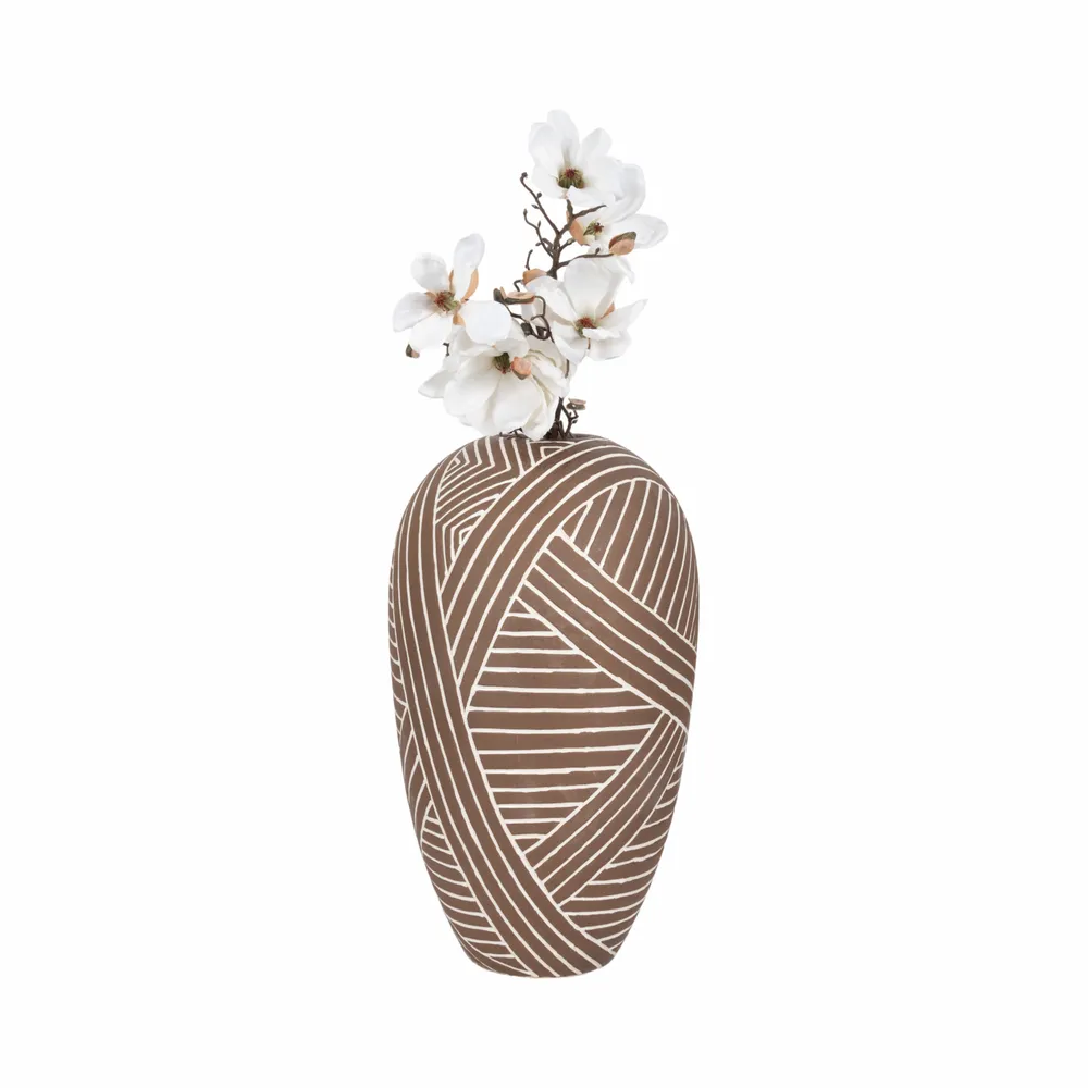 DEANVALE BROWN VASE 22 (IN)