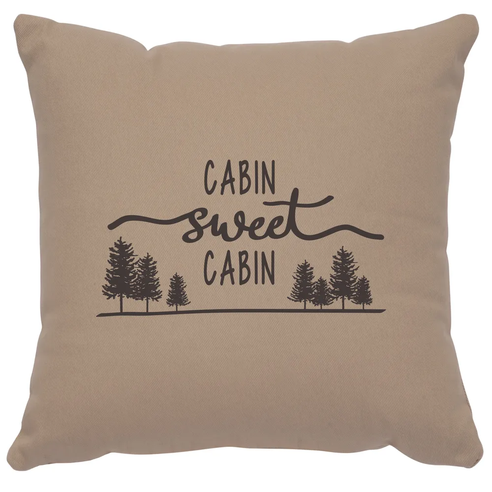 Image Pillow - Sweet Cabin - Cotton Alabaster