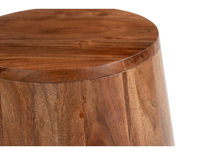 Tornos Side Table Walnut & Deep Blue 5