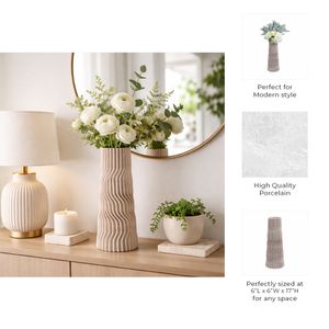 LAKEWORTH TAN VASE 17 (IN) 10