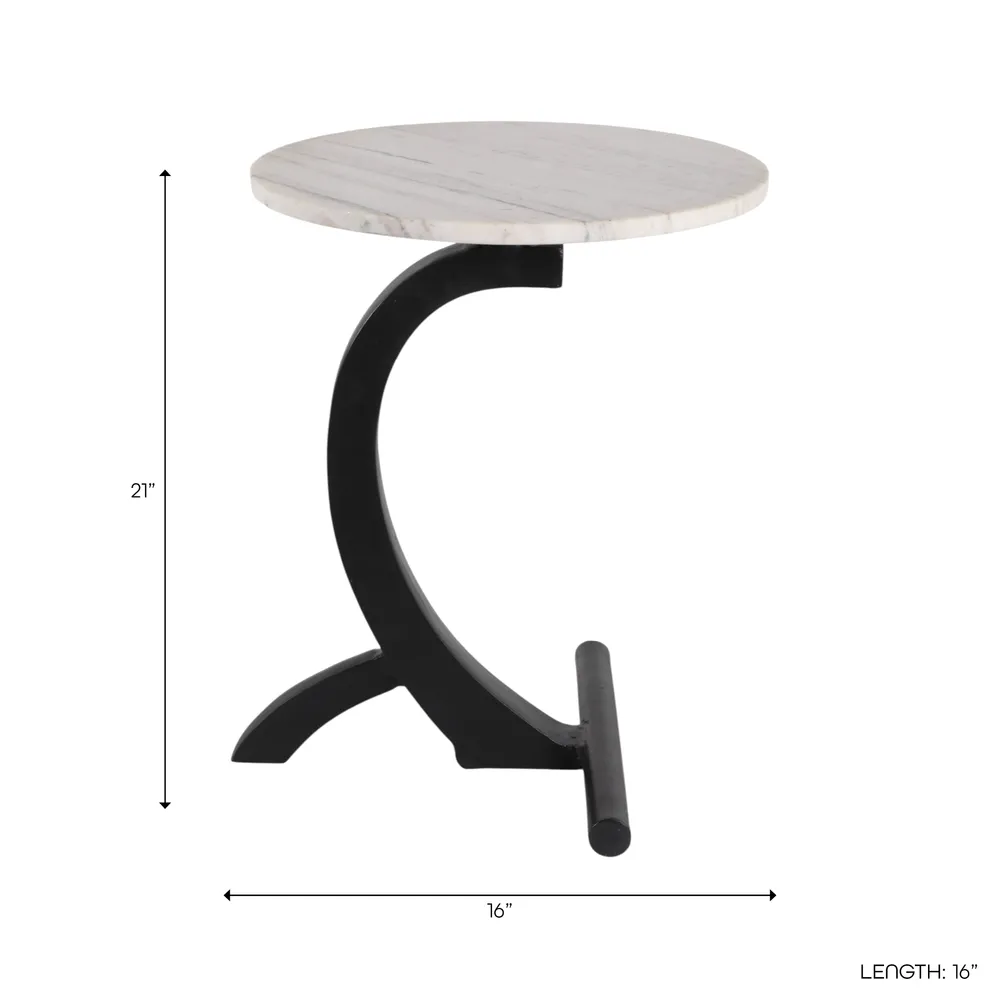 DORSEYWELL BLACK TABLE 21 (IN)