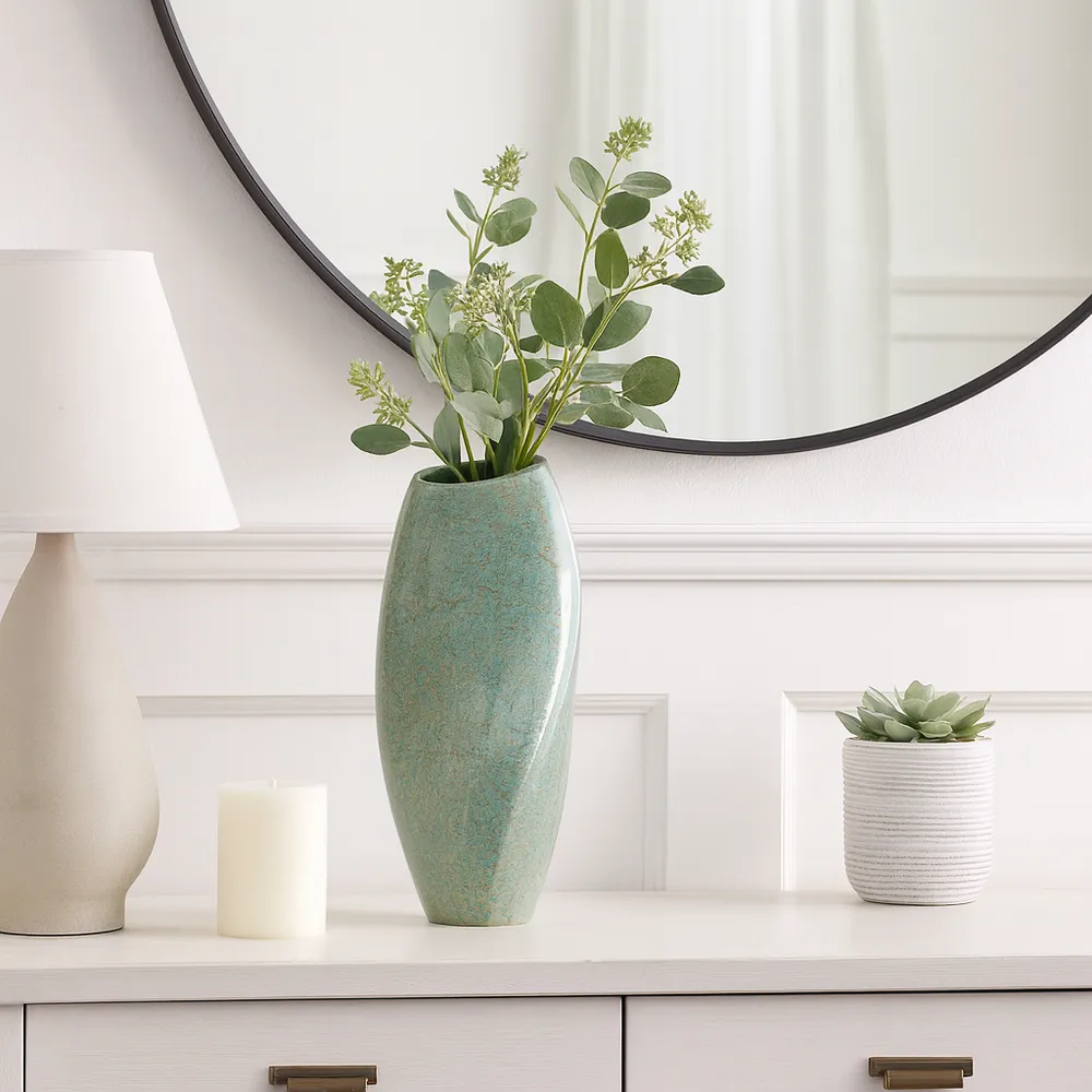 HAMMONDWORTH GREEN VASE 18 (IN)