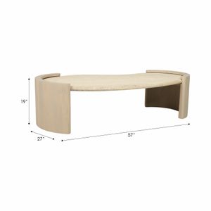 HANSONCREST IVORY COFFEE TABLE 15 (IN) 9