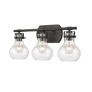 Salamanca 21'' Wide 3-Light Vanity Light - Matte Black 2