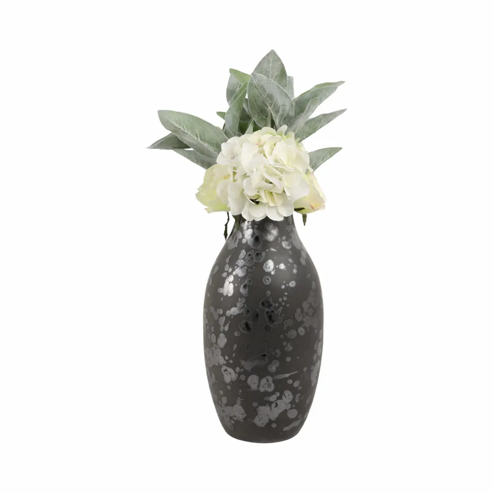 BURGESSLEY BLACK VASE 14 (IN)