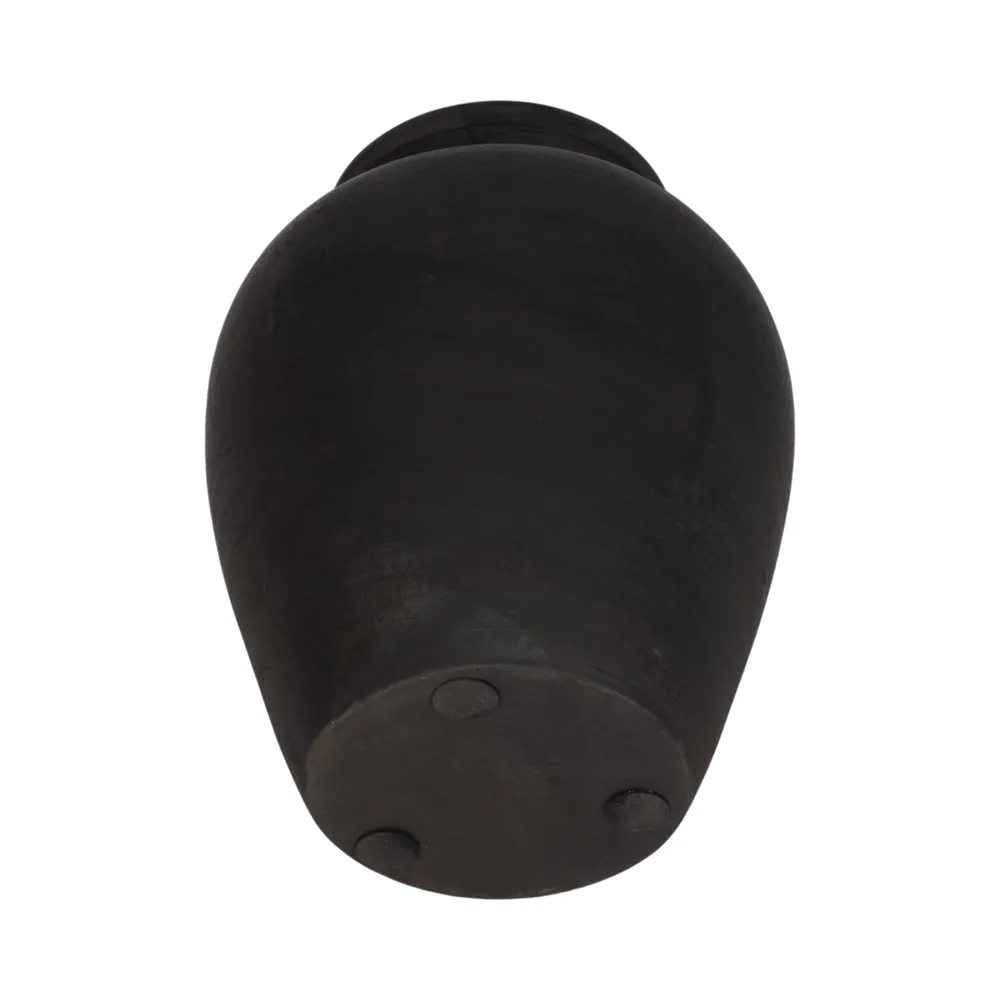 HAWLEYWORTH BLACK VASE 11 (IN)