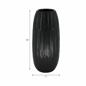 EVANDERGROVE BLACK VASE 16 (IN) 9