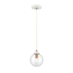 Boudreaux 6'' Wide 1-Light Mini Pendant - Matte White 1