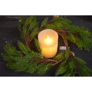 Natural Spruce 6.5in Candle Ring 1