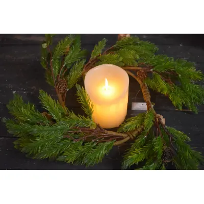 Natural Spruce 6.5in Candle Ring