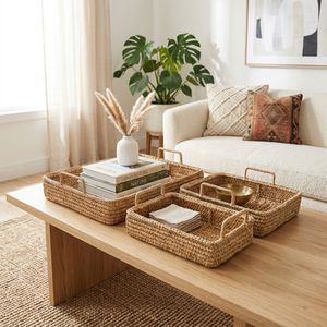 FLINTGROVE SET OF 3 BROWN TRAY 5 (IN) 2
