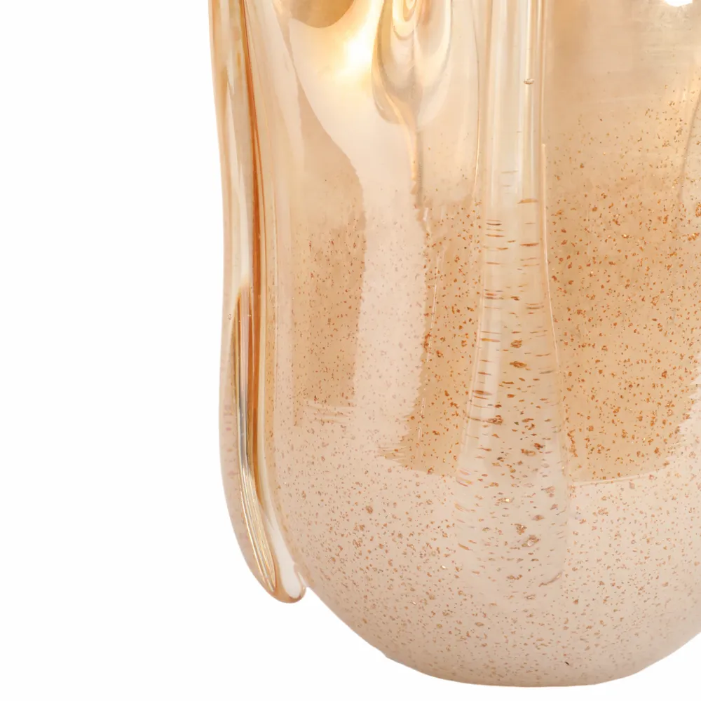DAXTONROSE TAN GLASS VASE 10 (IN)