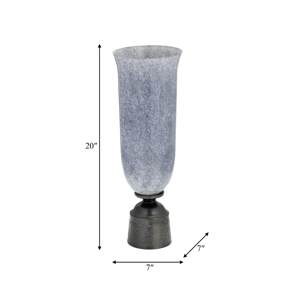 ELTONBROOK BLUE GLASS VASE 20 (IN)