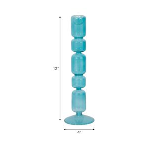 ISLE BLUE CANDLE HOLDER 12 (IN) 8