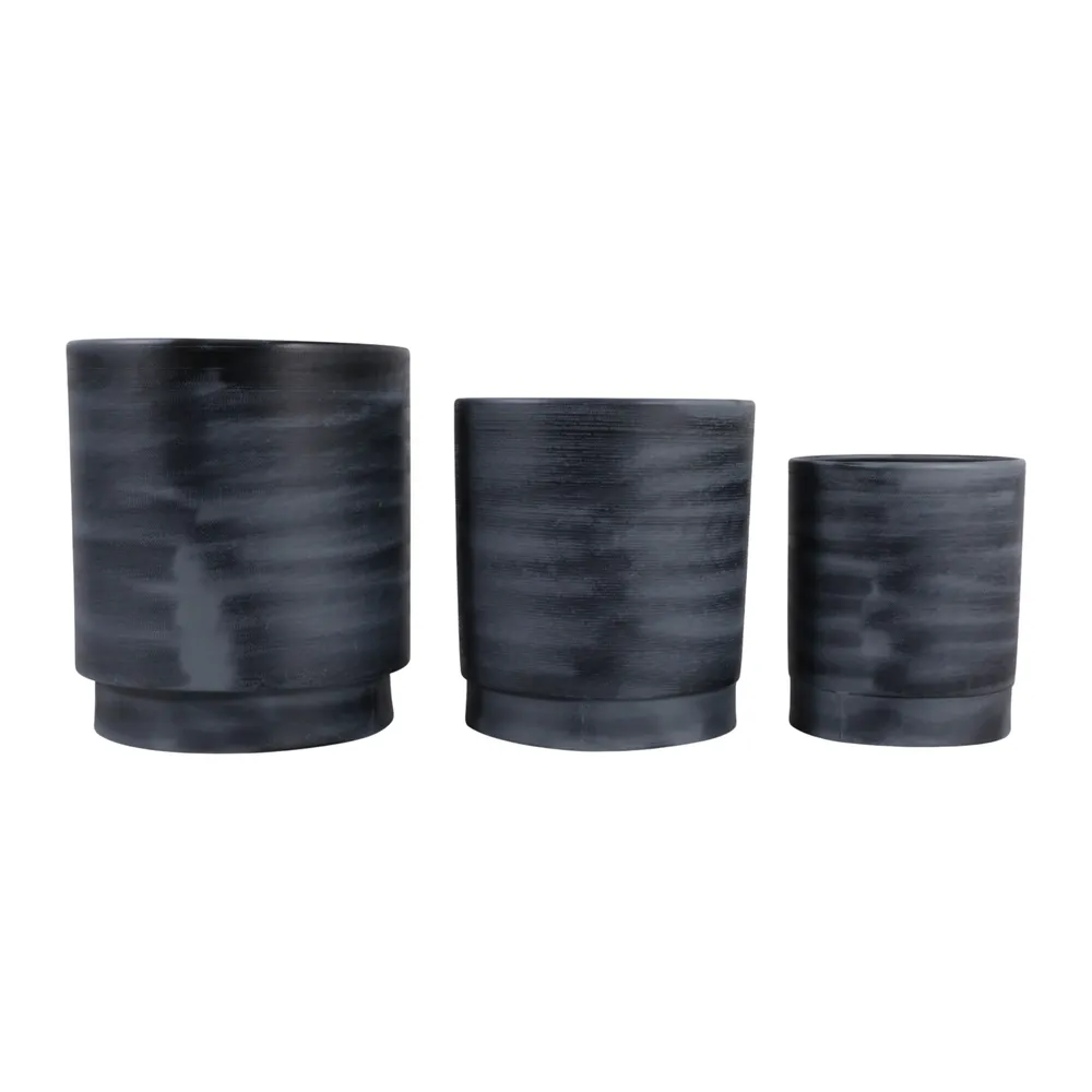 COVECLIFF SET OF 3 GRAY PLANTER 13 (IN)