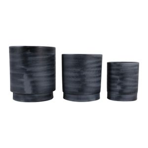 COVECLIFF SET OF 3 GRAY PLANTER 13 (IN) 5