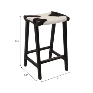 HENLEYPORT BROWN STOOL 27 (IN) 10