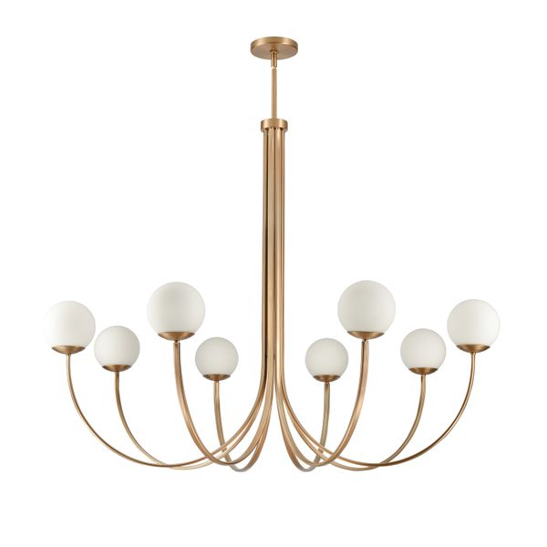 Caroline 54'' Wide 8-Light Chandelier - Brushed Gold
