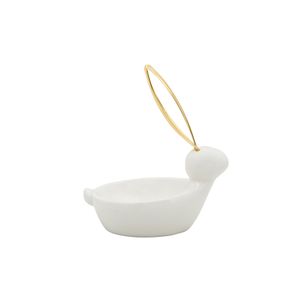 GIBSONFORD WHITE TRINKET TRAY 6 (IN) 5