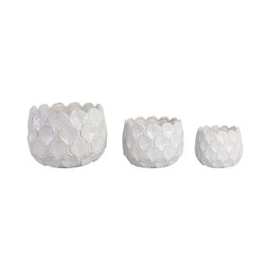 HAZENSHAW SET OF 3 WHITE PLANTER 11 (IN) 4
