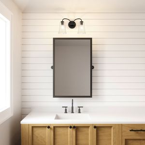 Emily 17'' Wide 2-Light Vanity Light - Matte Black 8