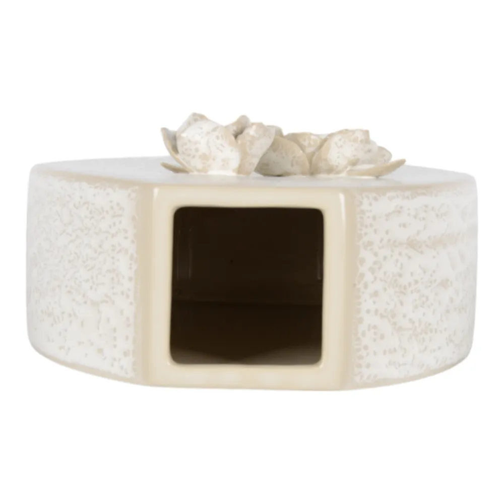 HAYESTON WHITE VASE 15 (IN)