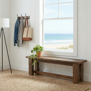 Barnwood 36-inch Bench - Wood Seat
