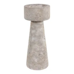 CARLIN GRAY CANDLE HOLDER 10 (IN) 4