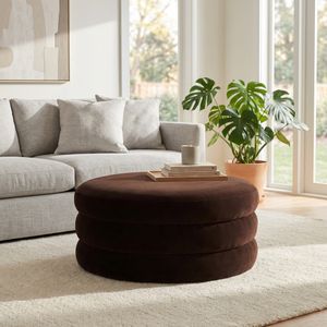 BLAKEGROVE BROWN OTTOMAN 17 (IN) 2