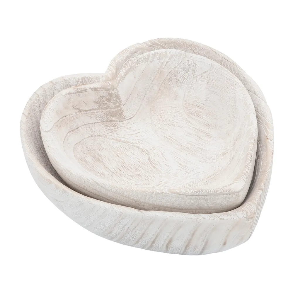DASHLAKE SET OF 2 WHITE BOWLS 3 (IN)