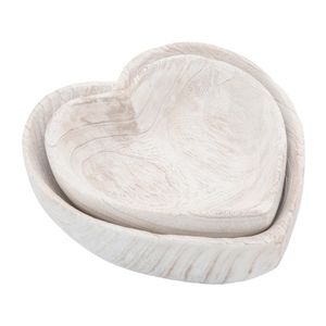 DASHLAKE SET OF 2 WHITE BOWLS 3 (IN) 1