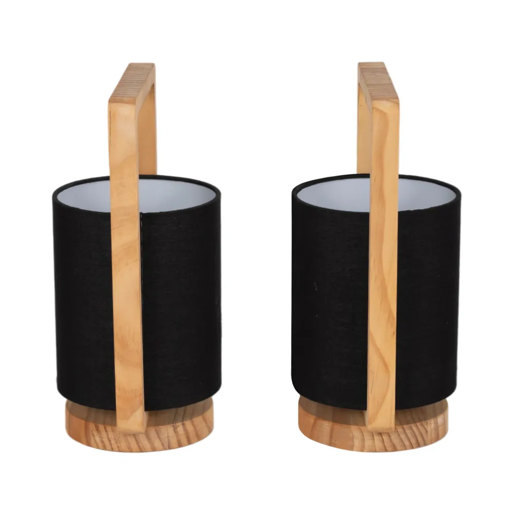 RHEA SET OF 2 BROWN LAMPS 11 (IN)