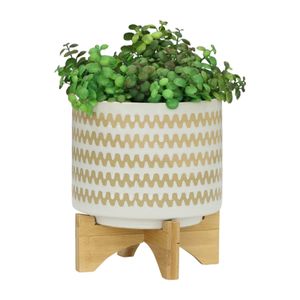 PAXTONFORD SET OF 2 WHITE PLANTER 11 (IN) 7
