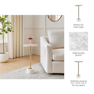 MERCERCLIFF PINK TABLE 24 (IN) 10