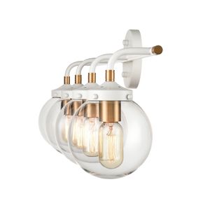 Boudreaux 33'' Wide 4-Light Vanity Light - Matte White 4