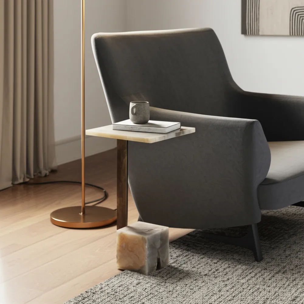 MILTONRIDGE GRAY TABLE 26 (IN)